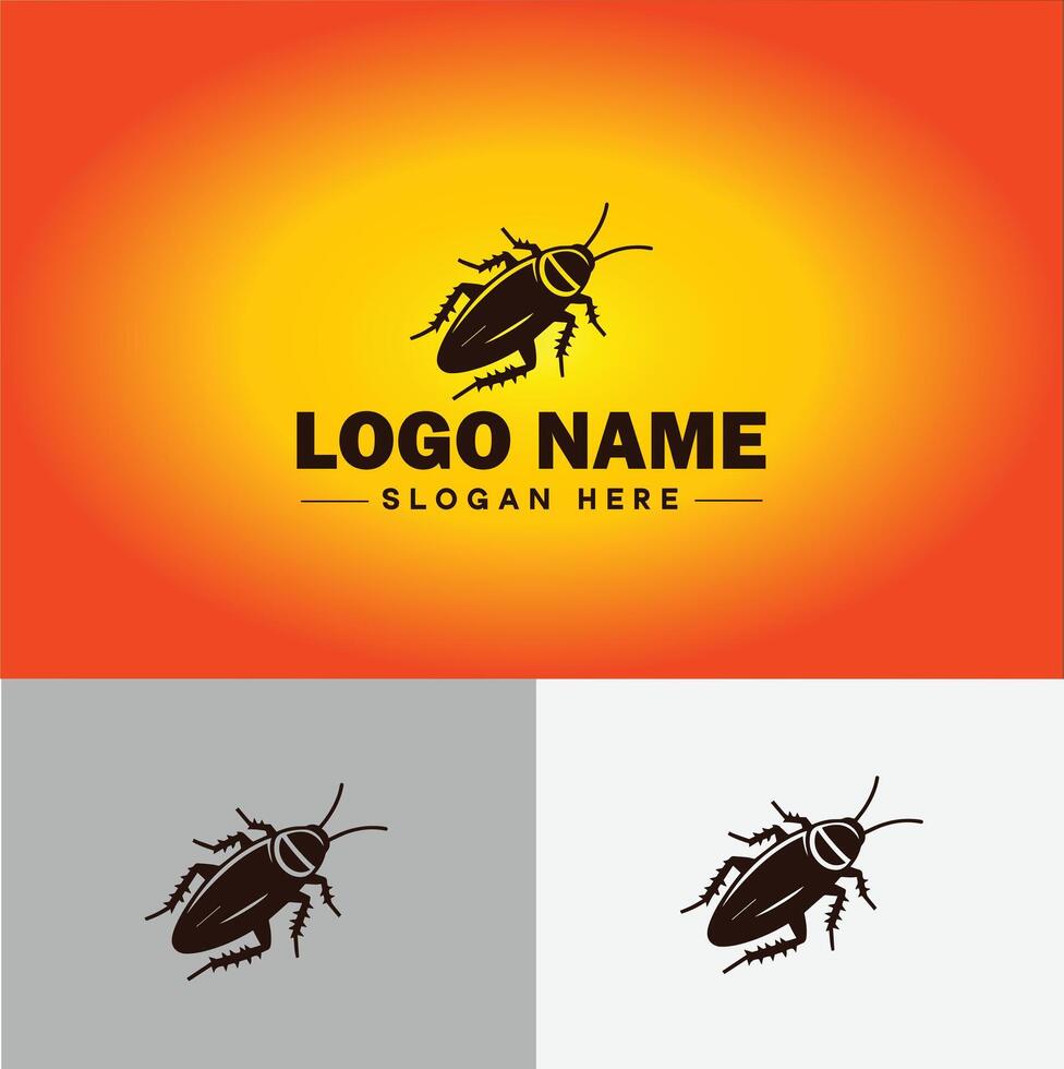 cucaracha logo vector Arte icono gráficos para negocio marca icono cucaracha logo modelo