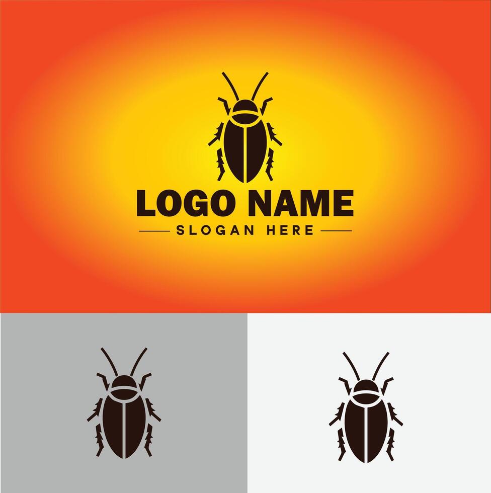 Cockroach logo vector art icon graphics for business brand icon cockroach logo template