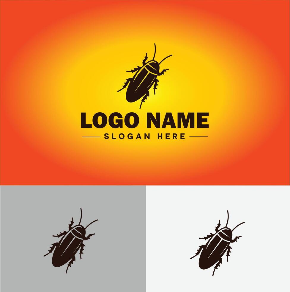 cucaracha logo vector Arte icono gráficos para negocio marca icono cucaracha logo modelo