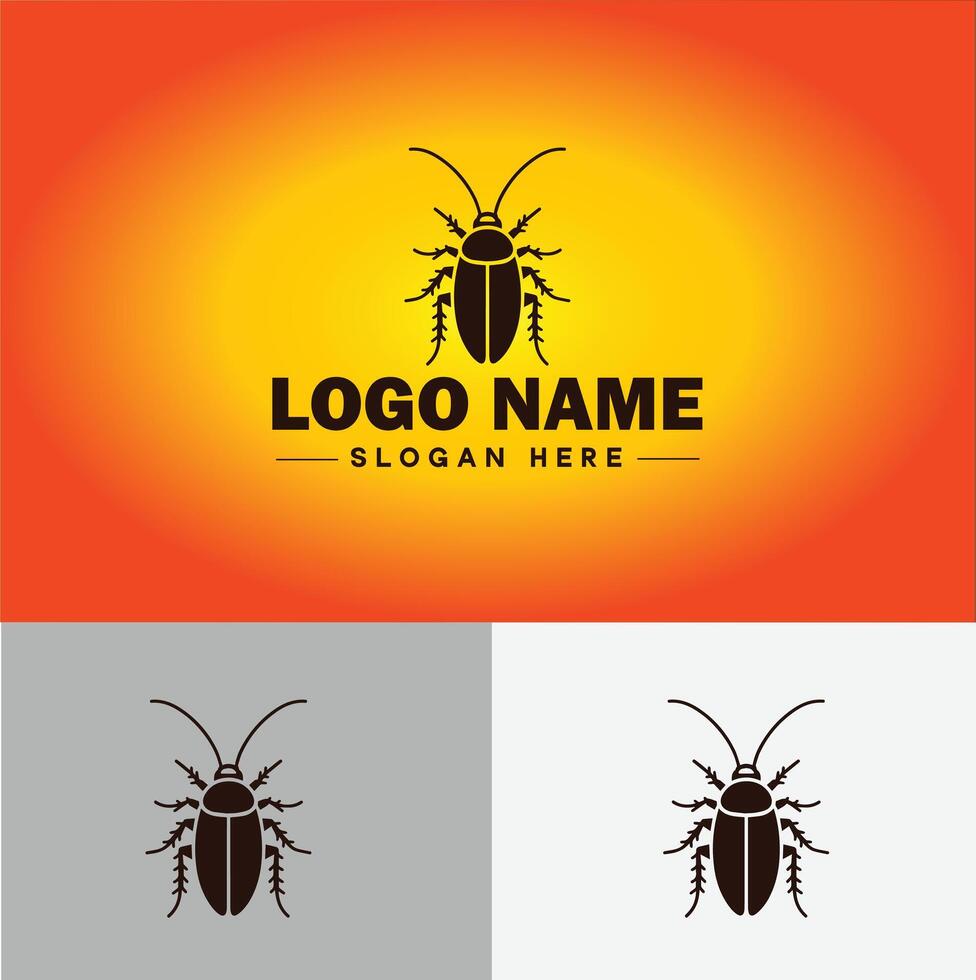 Cockroach logo vector art icon graphics for business brand icon cockroach logo template