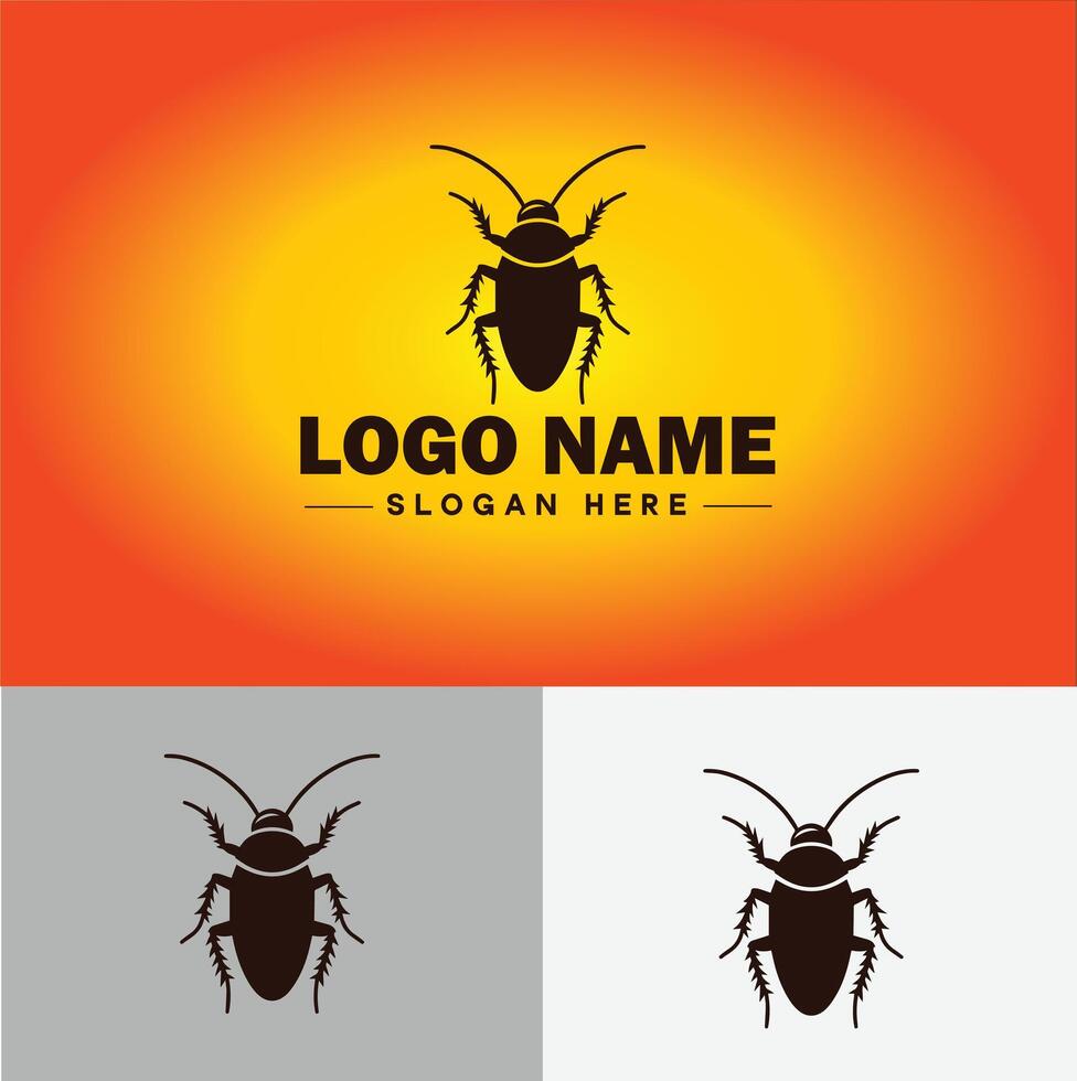 cucaracha logo vector Arte icono gráficos para negocio marca icono cucaracha logo modelo