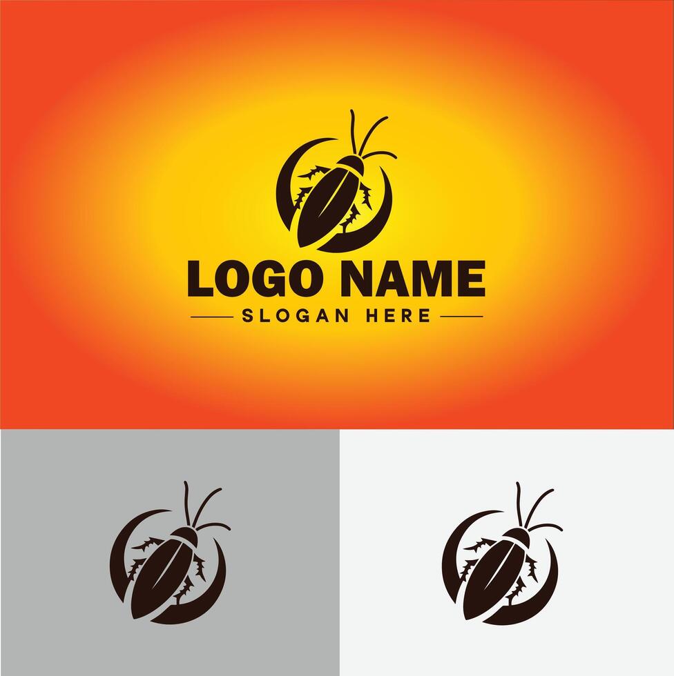 Cockroach logo vector art icon graphics for business brand icon cockroach logo template