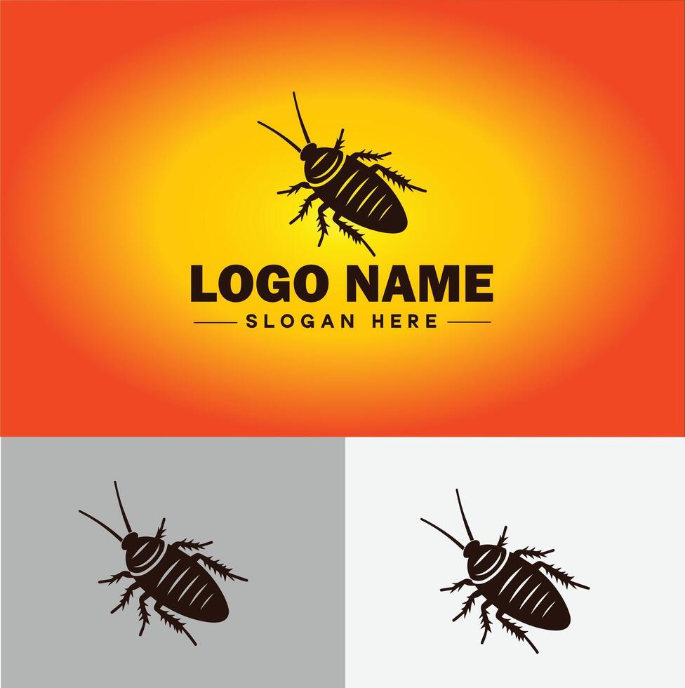 Cockroach logo vector art icon graphics for business brand icon cockroach logo template