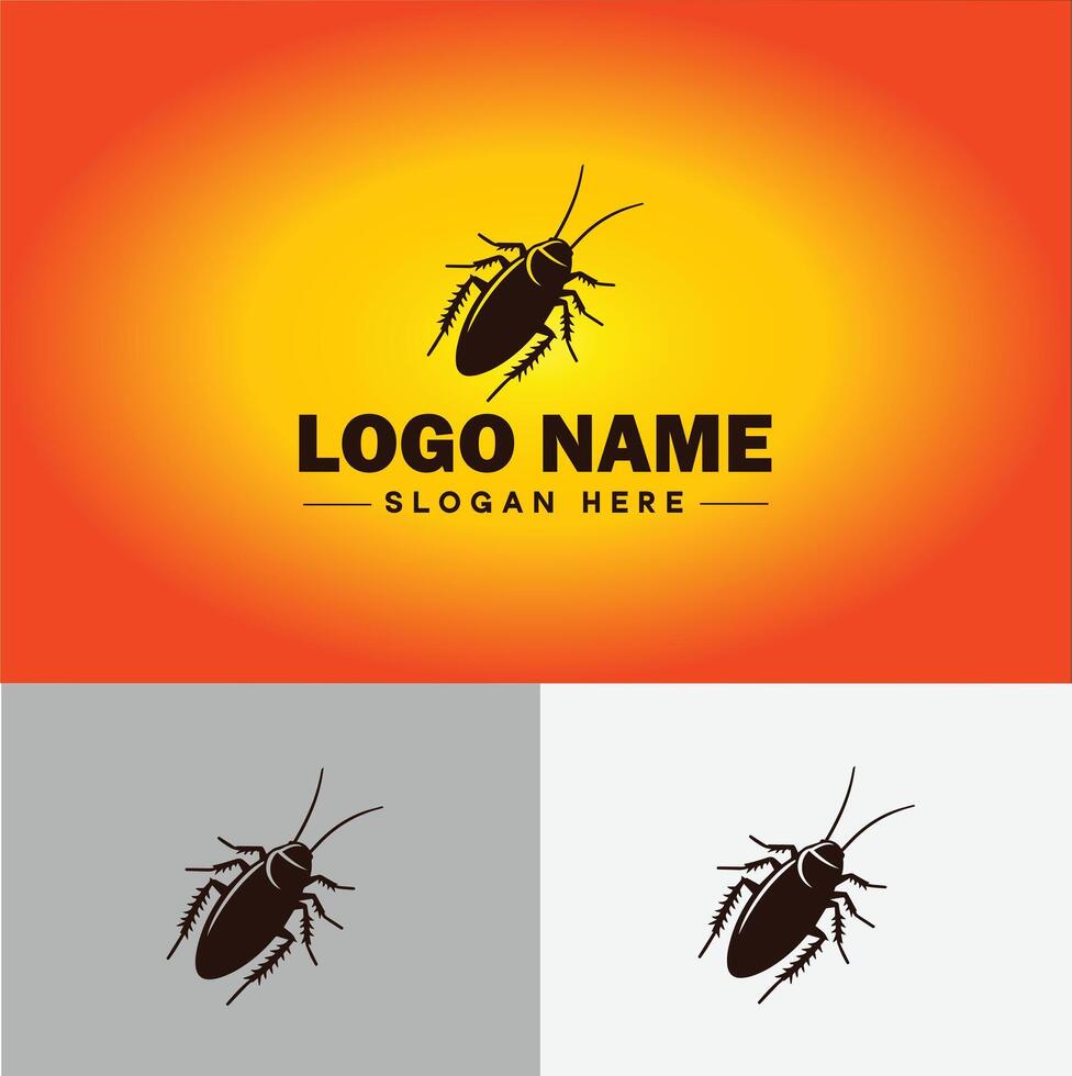 Cockroach logo vector art icon graphics for business brand icon cockroach logo template