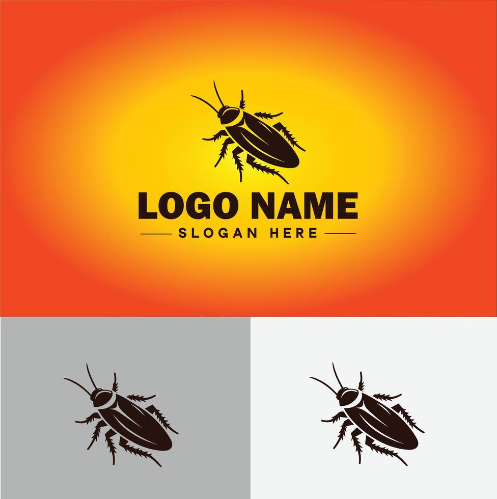 Cockroach logo vector art icon graphics for business brand icon cockroach logo template