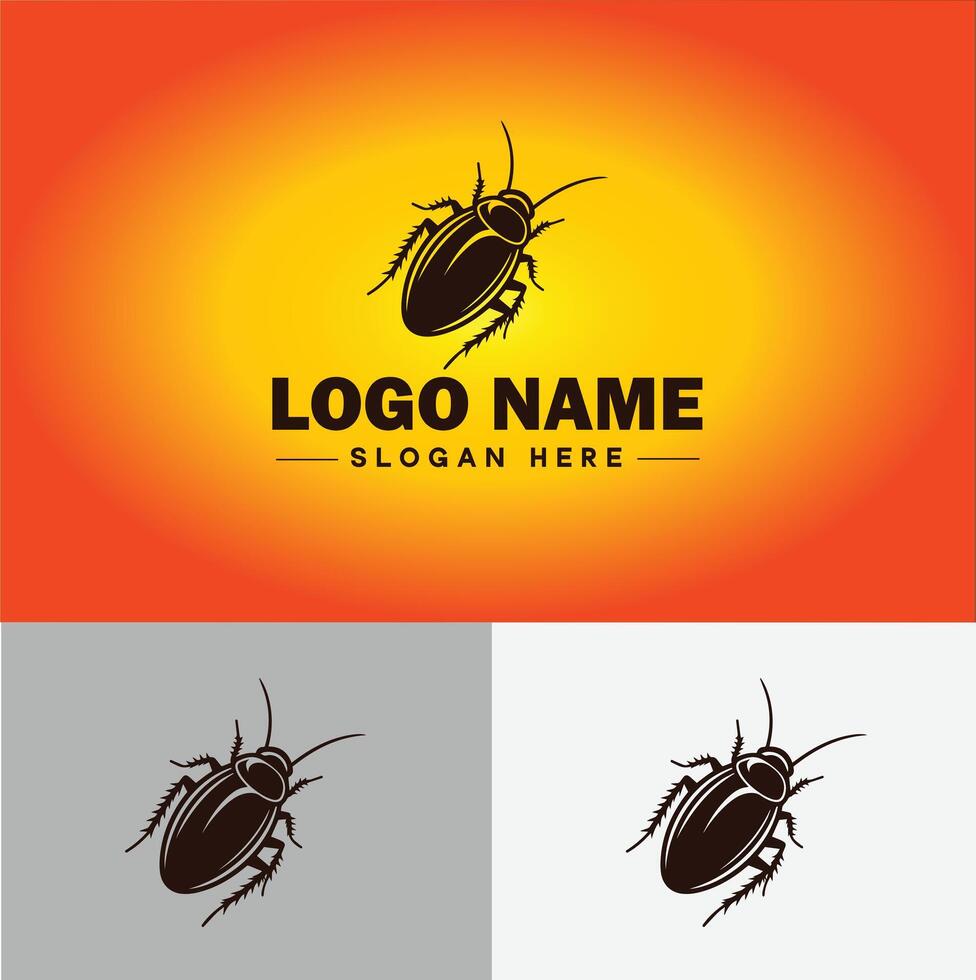 Cockroach logo vector art icon graphics for business brand icon cockroach logo template