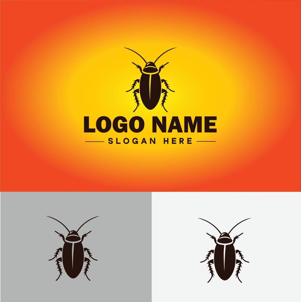 Cockroach logo vector art icon graphics for business brand icon cockroach logo template