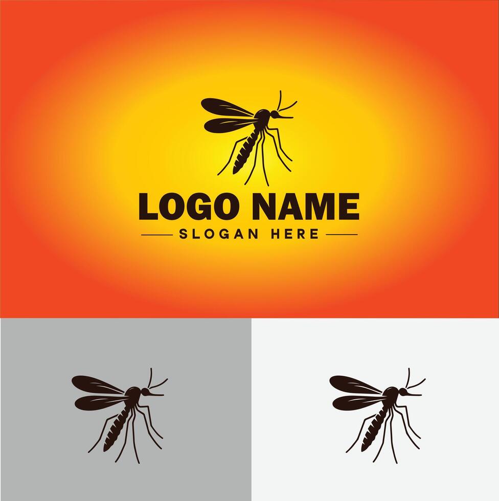 mosquito logo vector Arte icono gráficos para negocio marca icono mosquito logo modelo