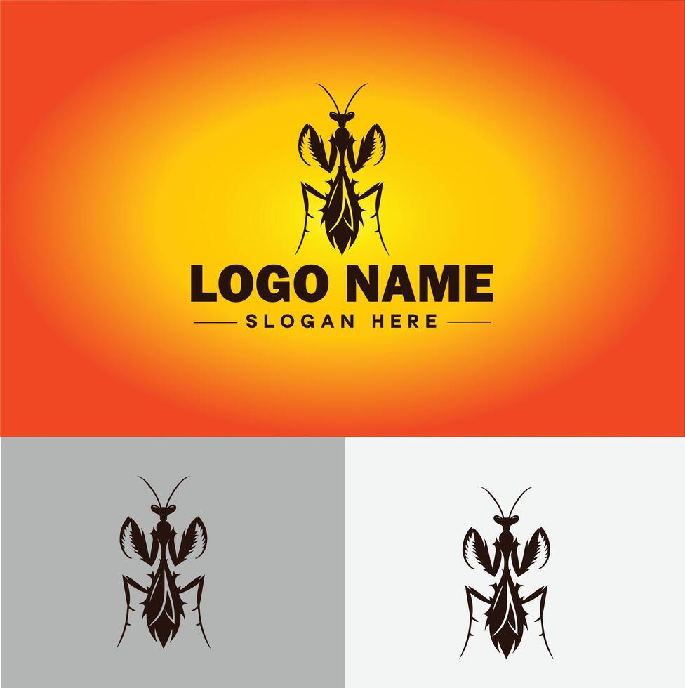 Mantis logo vector art icon graphics for business brand icon Mantis logo template