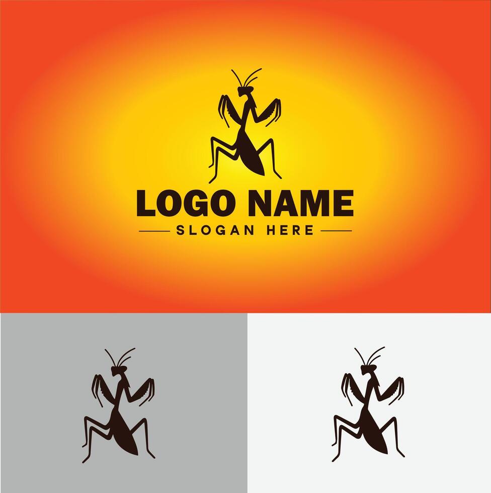 Mantis logo vector art icon graphics for business brand icon Mantis logo template