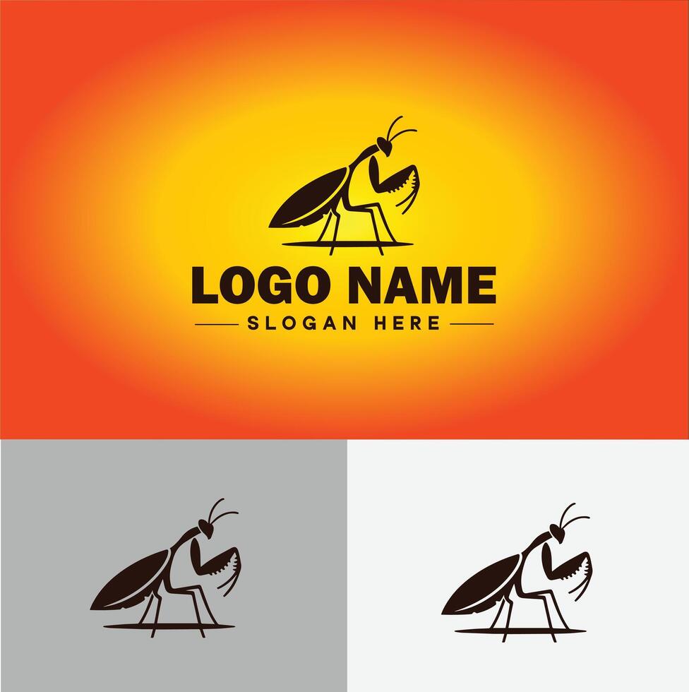 Mantis logo vector art icon graphics for business brand icon Mantis logo template