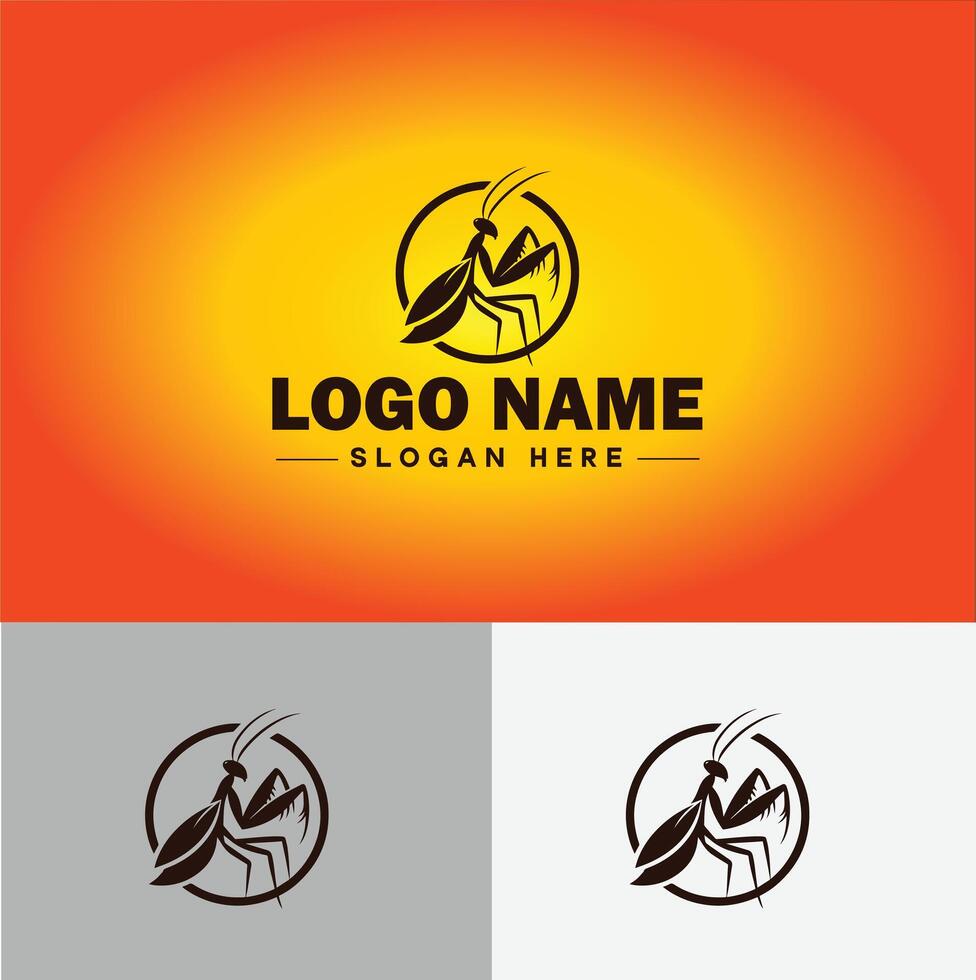 Mantis logo vector art icon graphics for business brand icon Mantis logo template