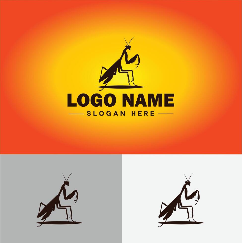 Mantis logo vector art icon graphics for business brand icon Mantis logo template