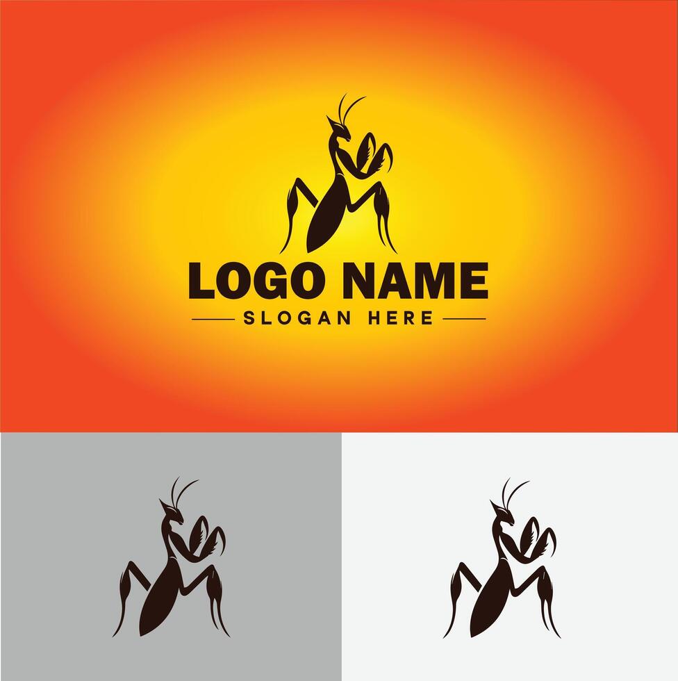 Mantis logo vector art icon graphics for business brand icon Mantis logo template