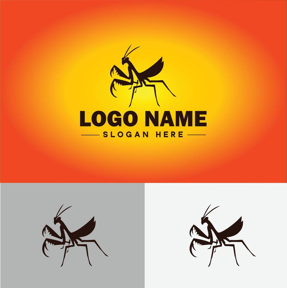 Mantis logo vector art icon graphics for business brand icon Mantis logo template