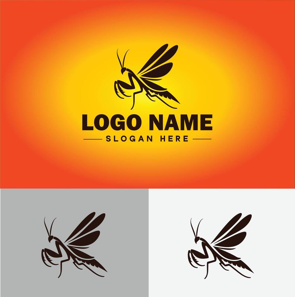 Mantis logo vector art icon graphics for business brand icon Mantis logo template