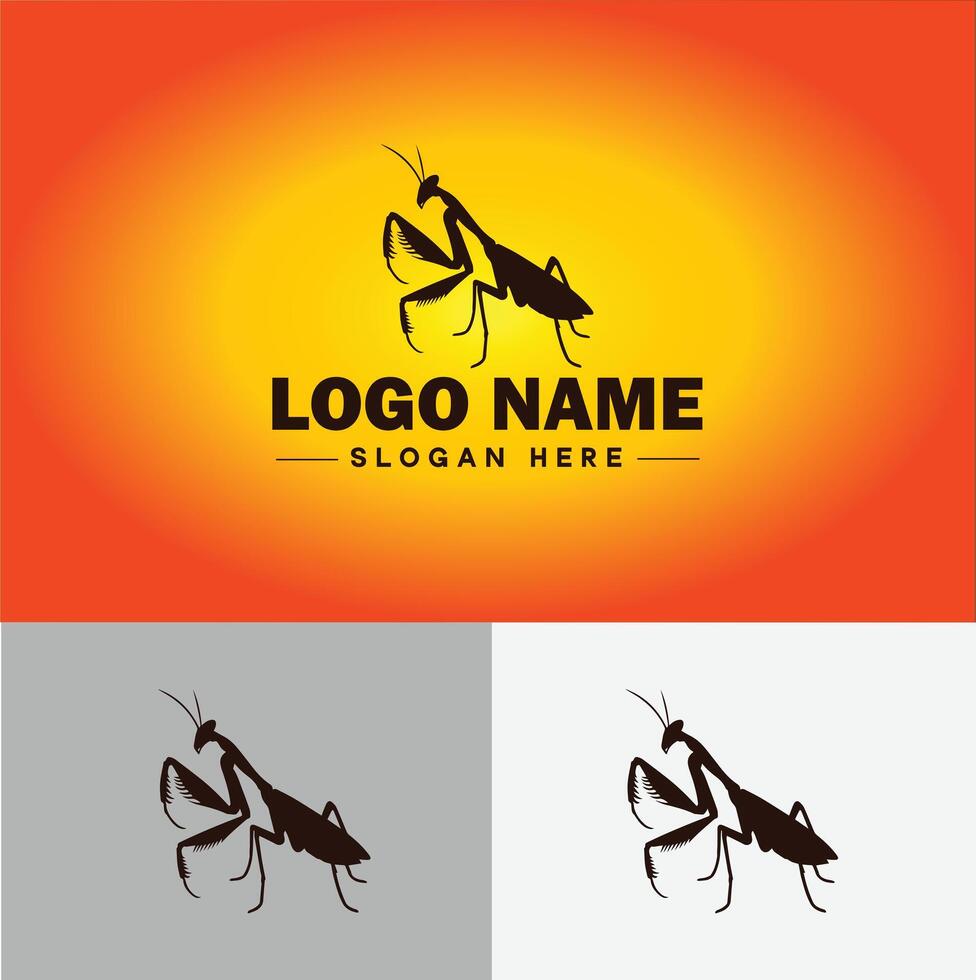 Mantis logo vector art icon graphics for business brand icon Mantis logo template