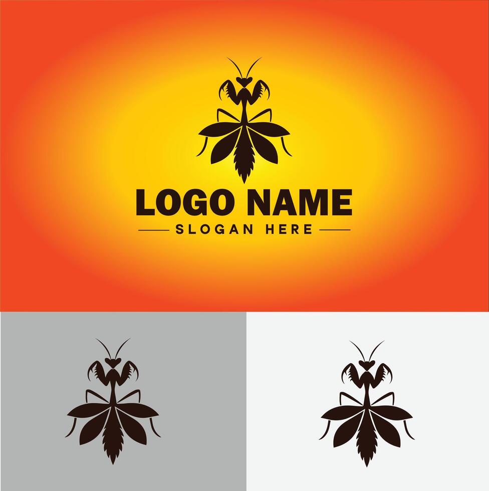 Mantis logo vector art icon graphics for business brand icon Mantis logo template