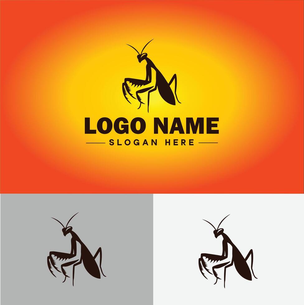 Mantis logo vector art icon graphics for business brand icon Mantis logo template
