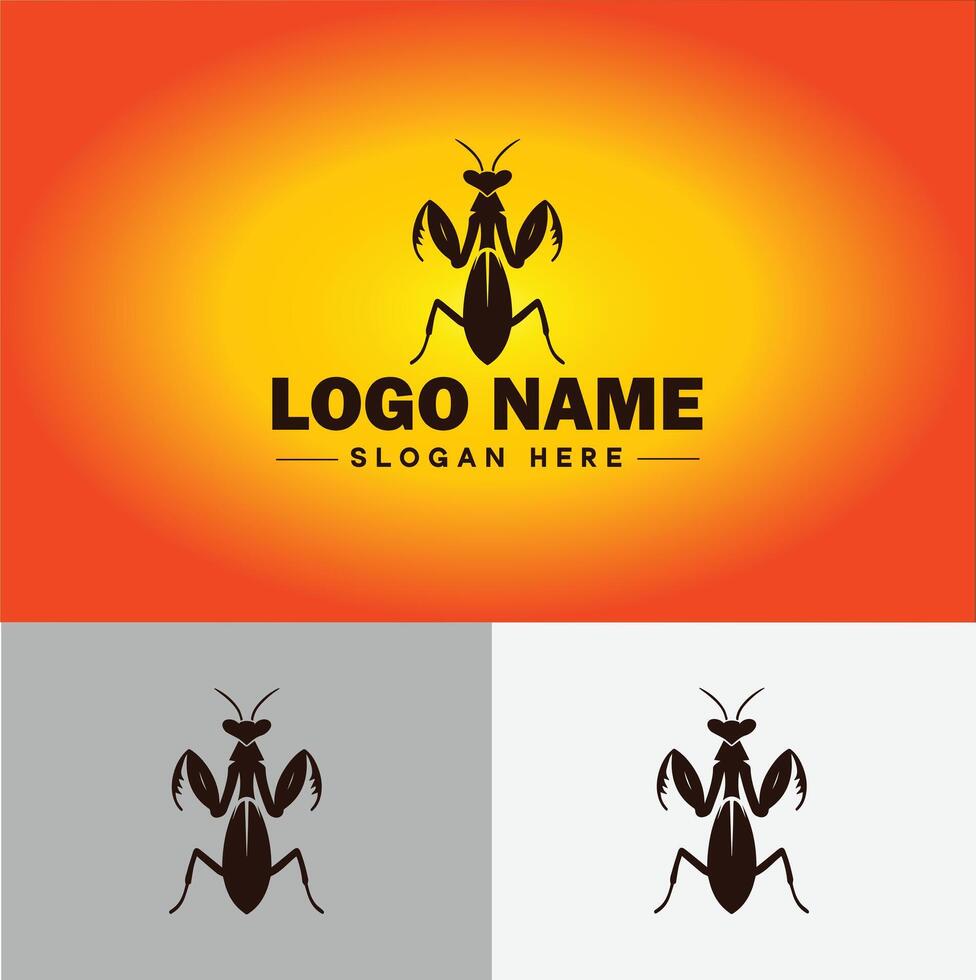 Mantis logo vector art icon graphics for business brand icon Mantis logo template