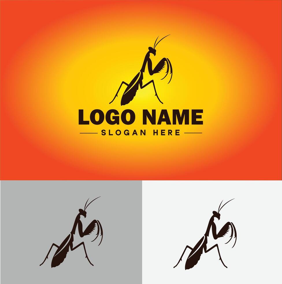 Mantis logo vector art icon graphics for business brand icon Mantis logo template