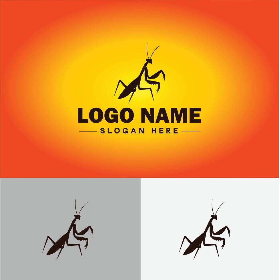 Mantis logo vector art icon graphics for business brand icon Mantis logo template