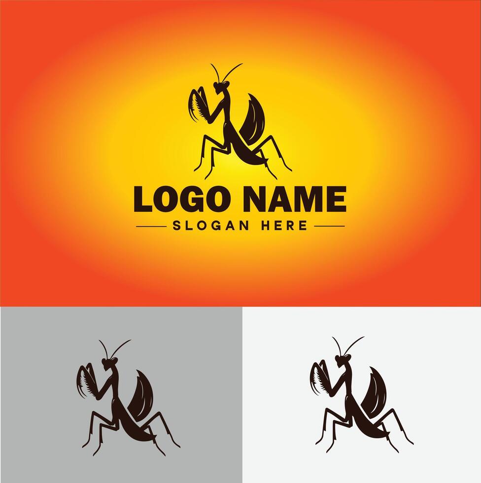 Mantis logo vector art icon graphics for business brand icon Mantis logo template