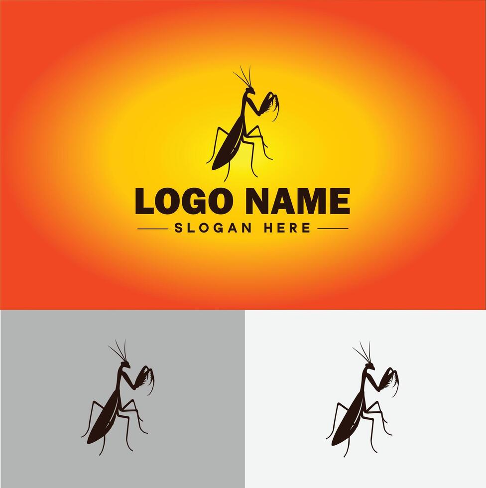 Mantis logo vector art icon graphics for business brand icon Mantis logo template