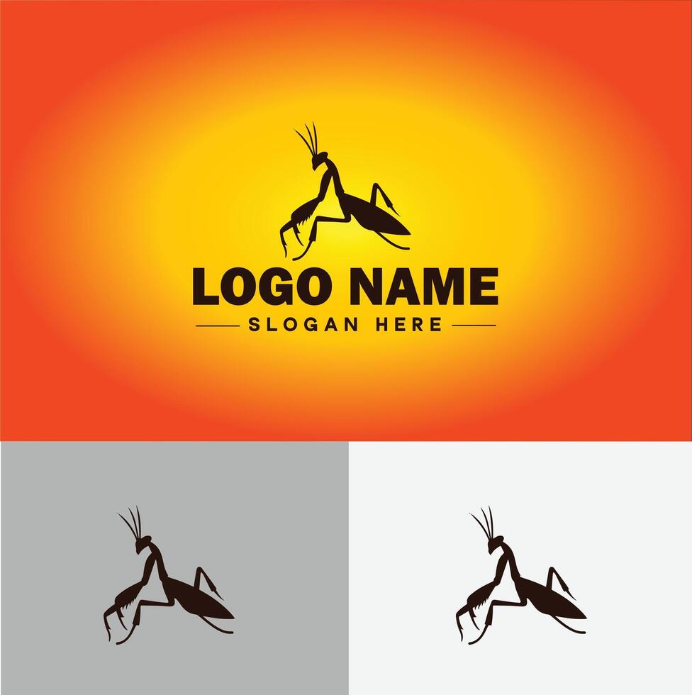 Mantis logo vector art icon graphics for business brand icon Mantis logo template