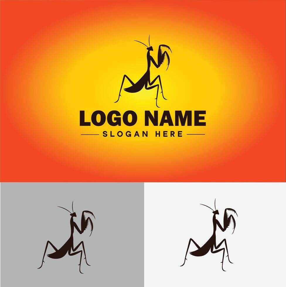 Mantis logo vector art icon graphics for business brand icon Mantis logo template