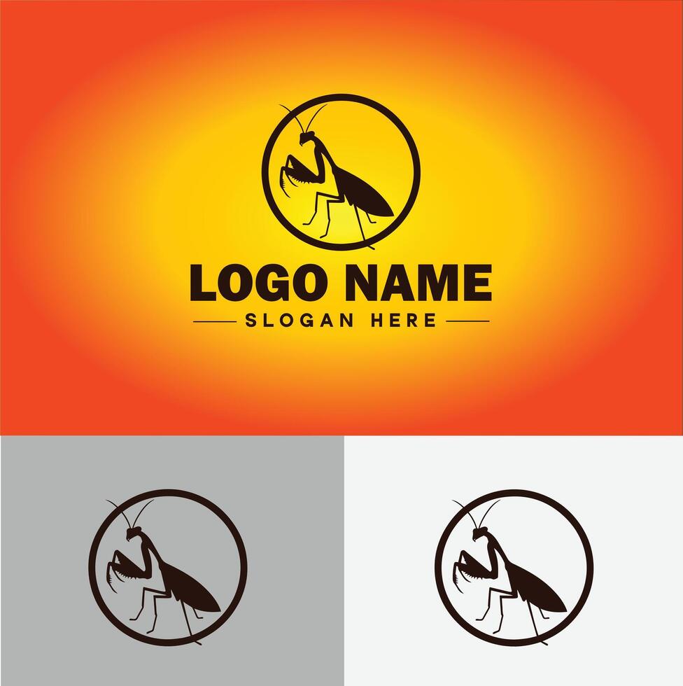 Mantis logo vector art icon graphics for business brand icon Mantis logo template