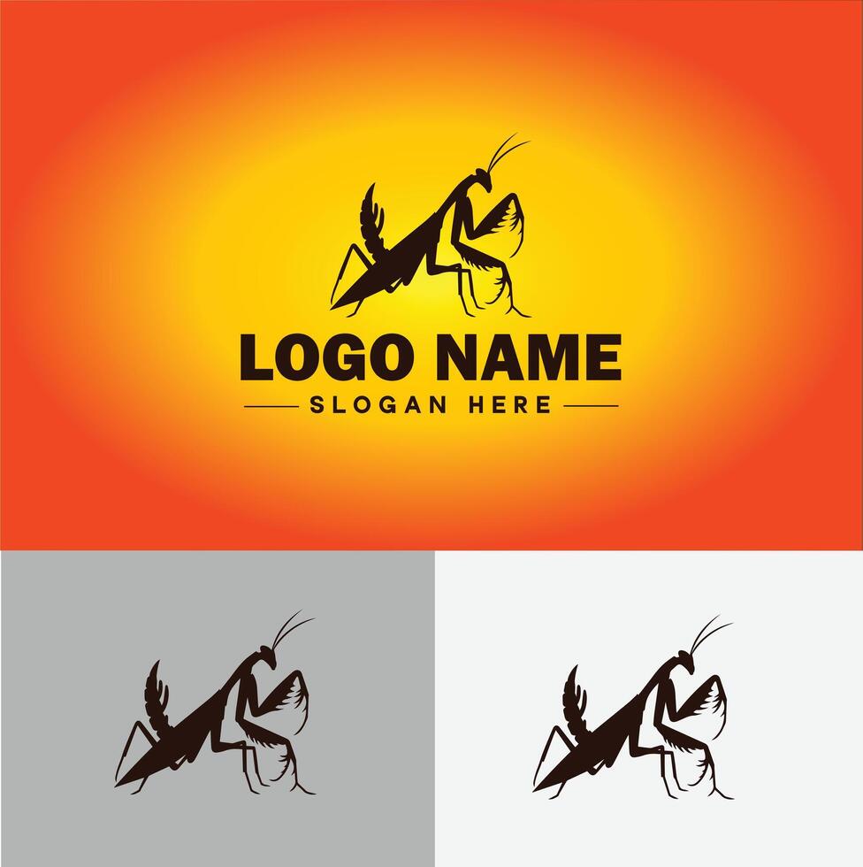 Mantis logo vector art icon graphics for business brand icon Mantis logo template