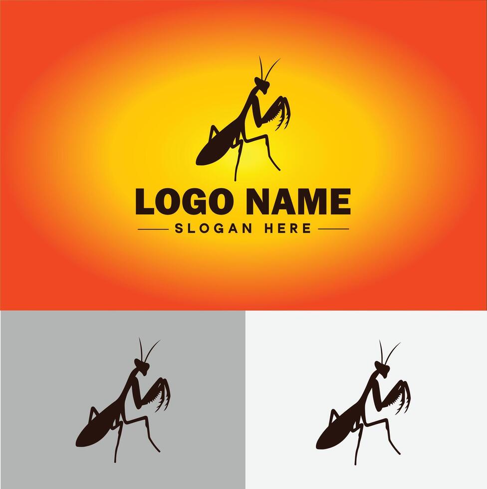 Mantis logo vector art icon graphics for business brand icon Mantis logo template