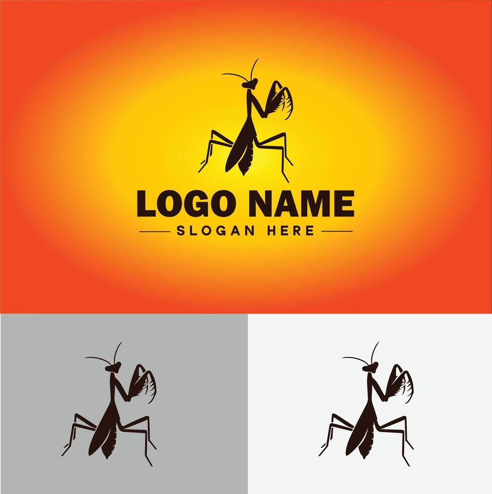 Mantis logo vector art icon graphics for business brand icon Mantis logo template