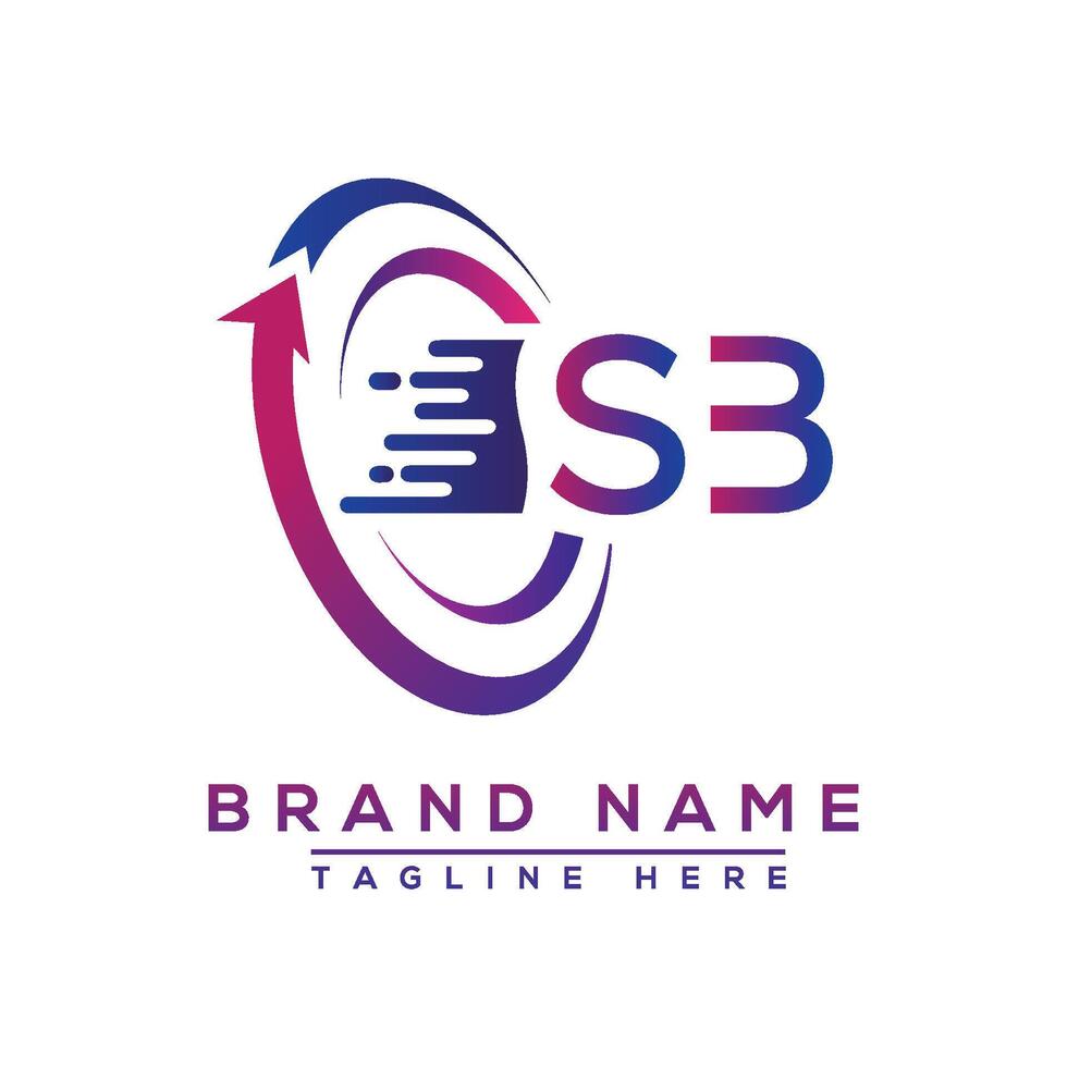 SB letter logo design. Vector logo design for business.