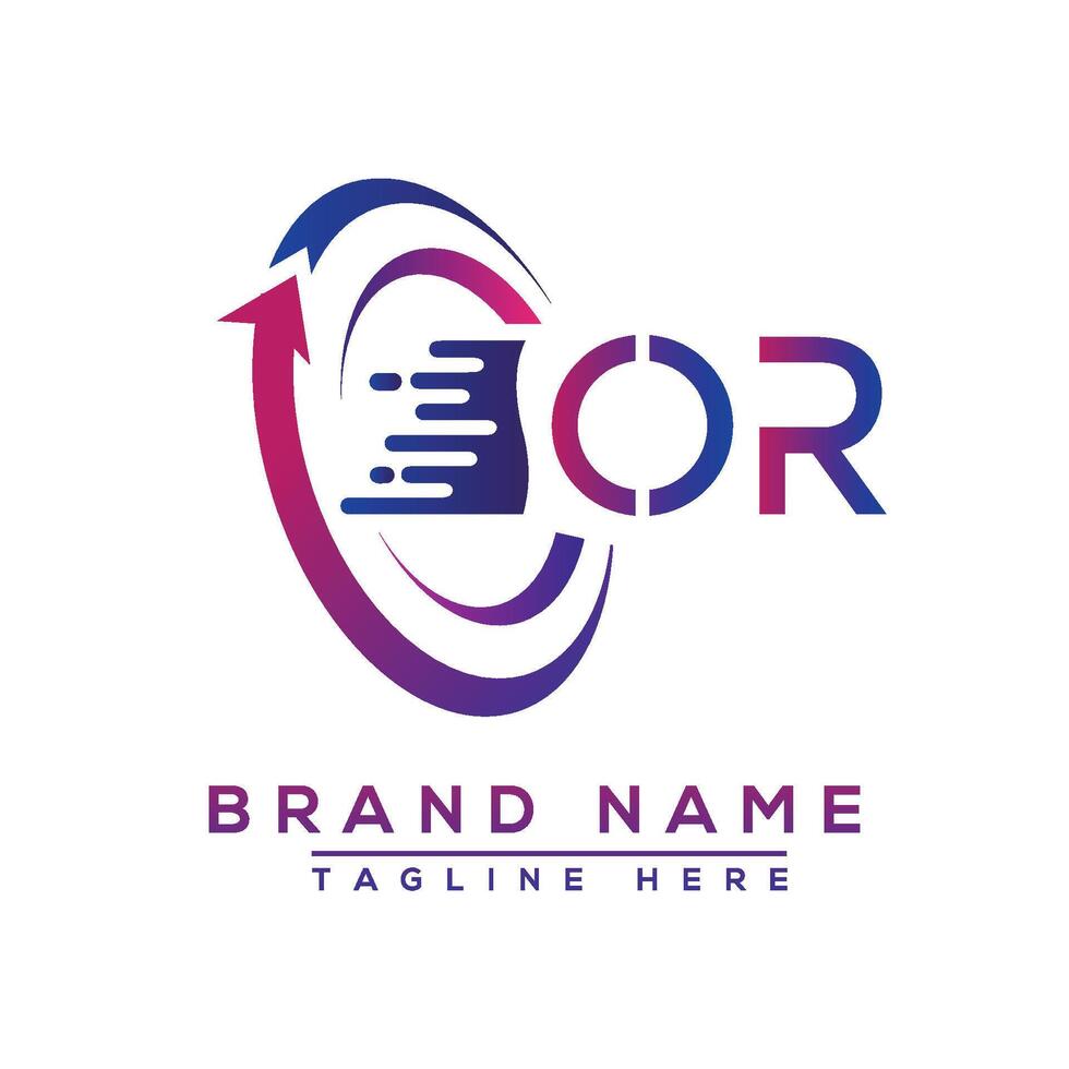 OR letter logo design. Vector logo design for business.