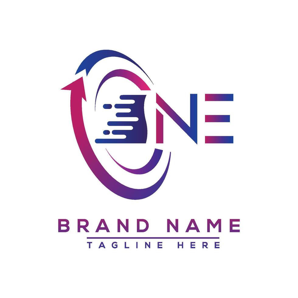 NE letter logo design. Vector logo design for business.