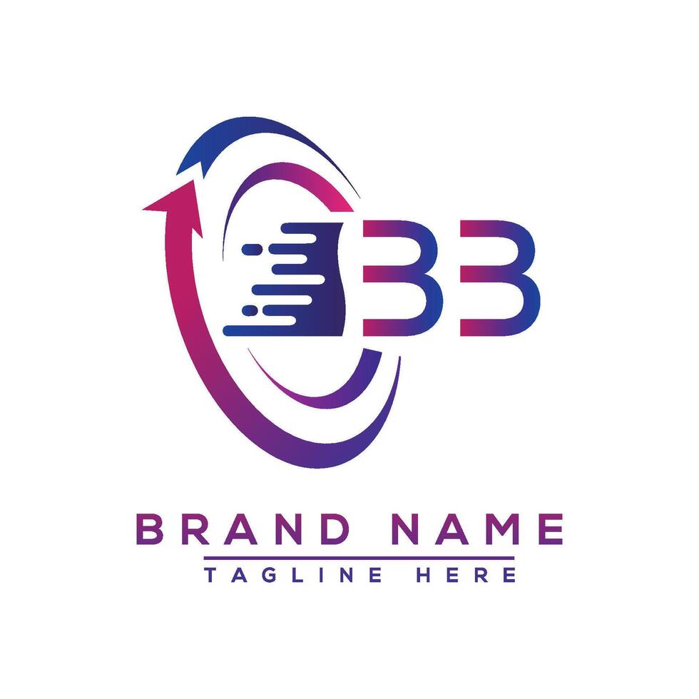 BB letter logo design. Vector logo design for business.
