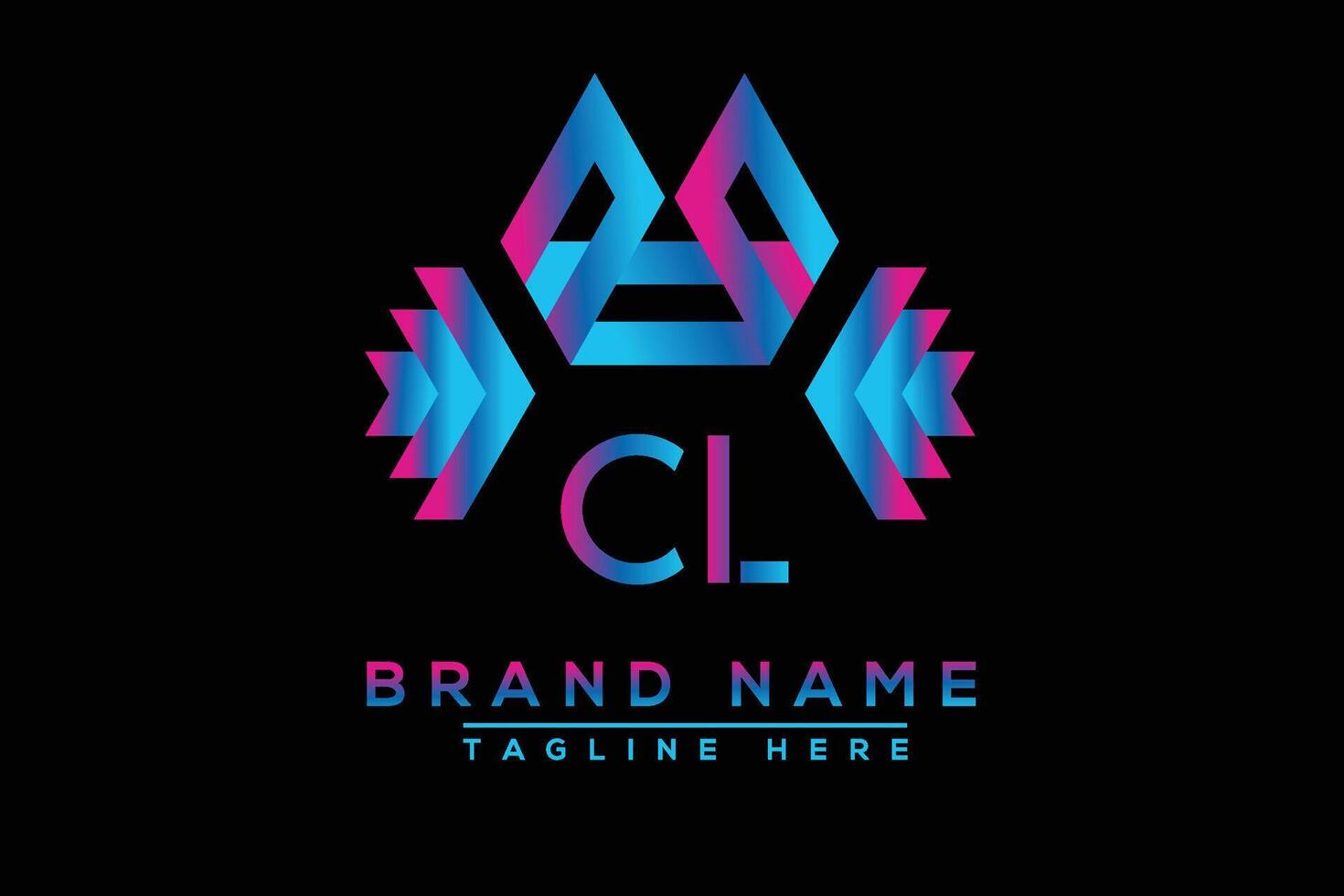 cl letra logo diseño. vector logo diseño para negocio.