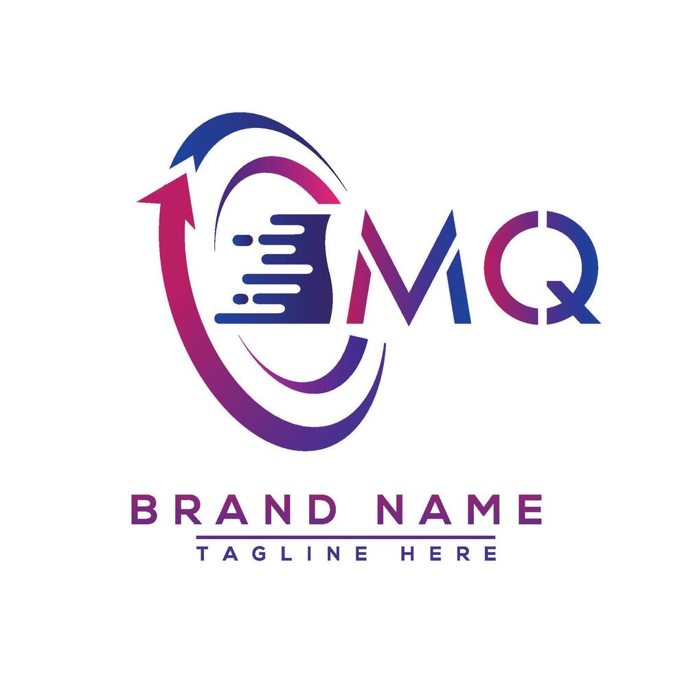 MQ letter logo design. Vector logo design for business.