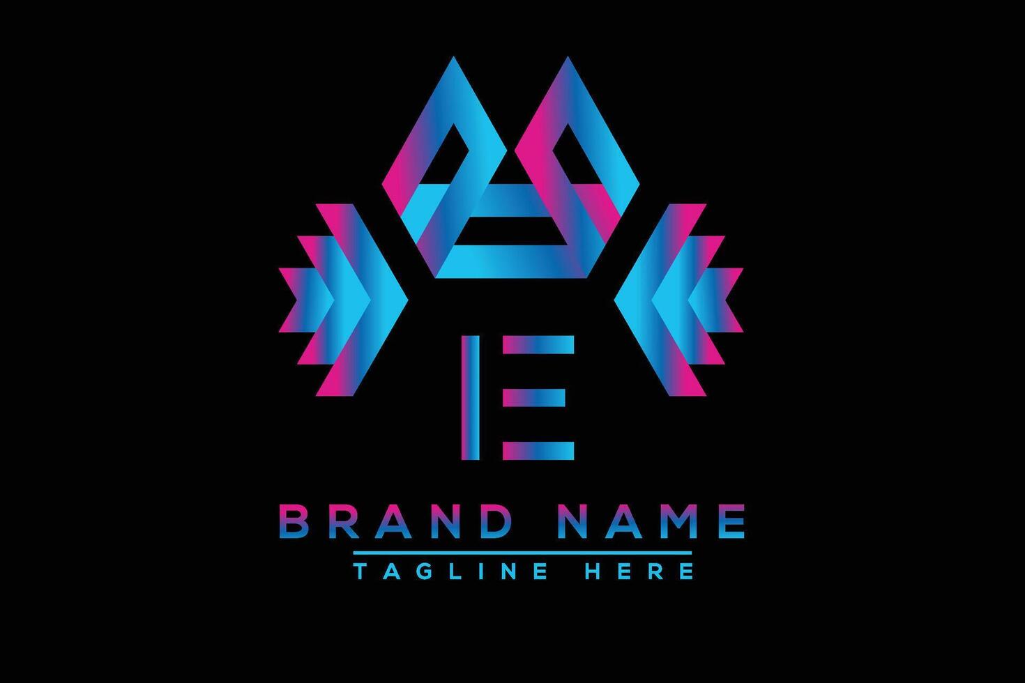 IE letter logo design. Vector logo design for business.