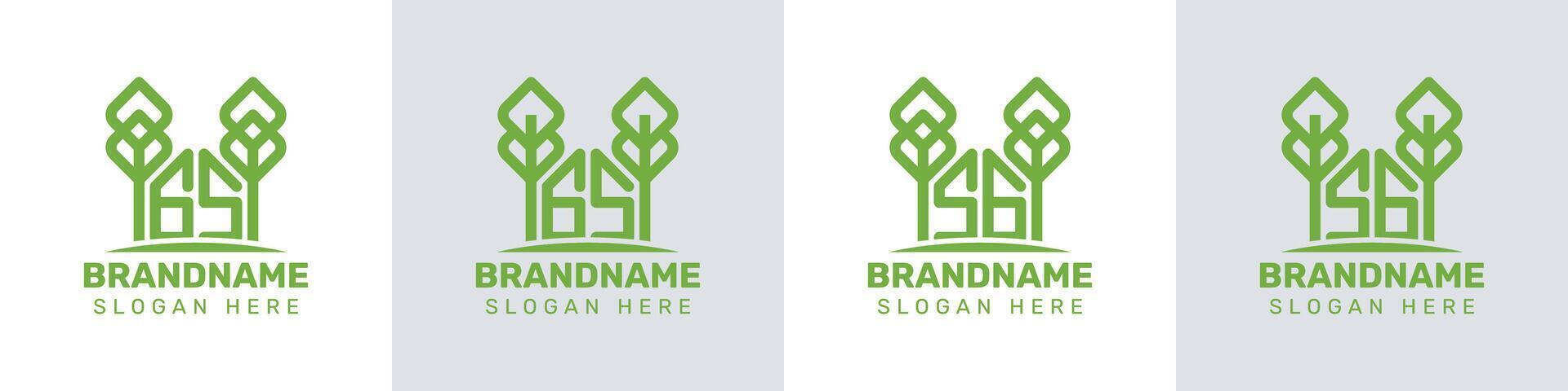 Letters GS and SG Greenhouse Logo, for business related to plant with GS or SG initials vector