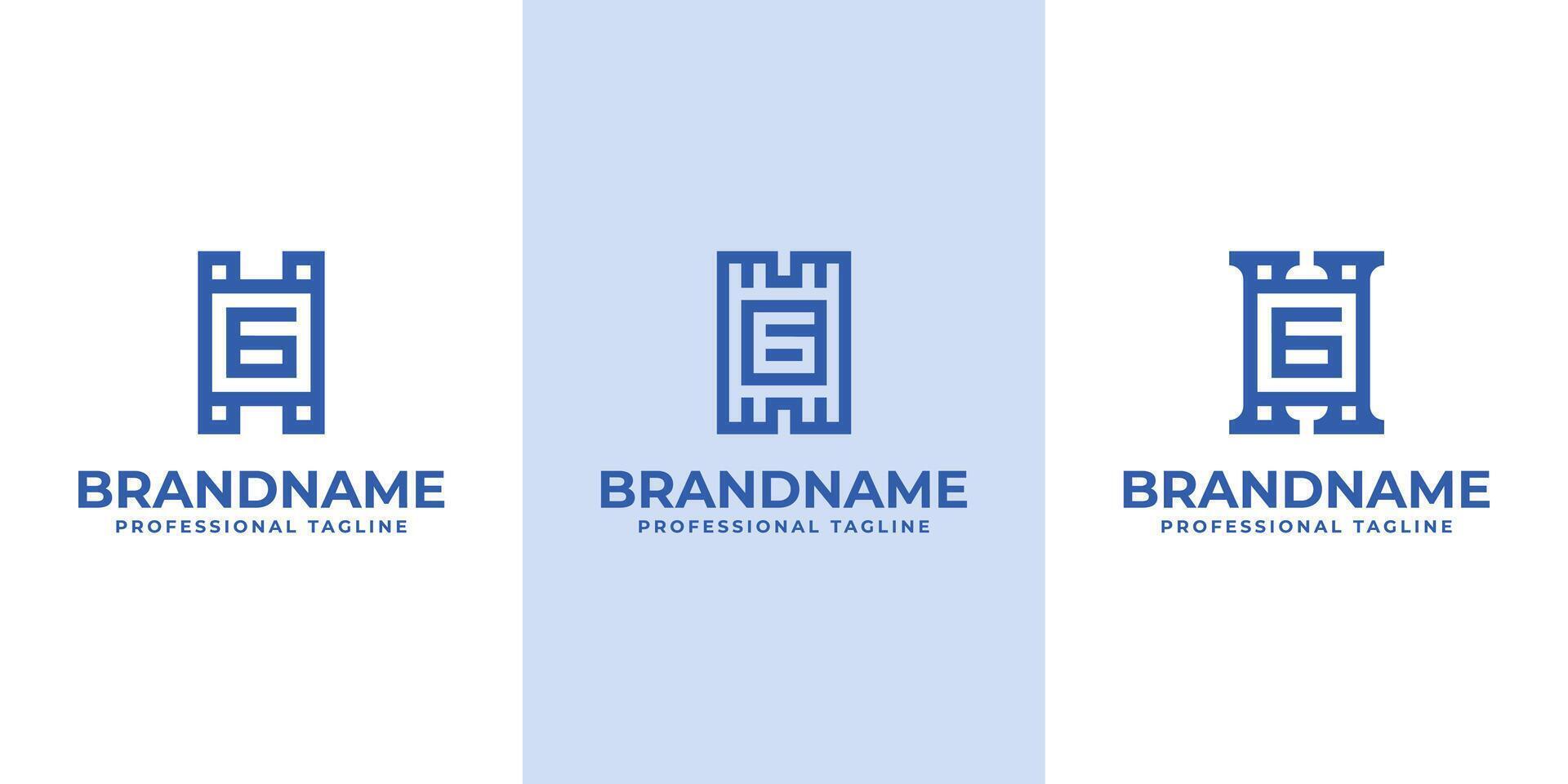 Modern Initials HG Logo, suitable for business with HG or GH initials vector