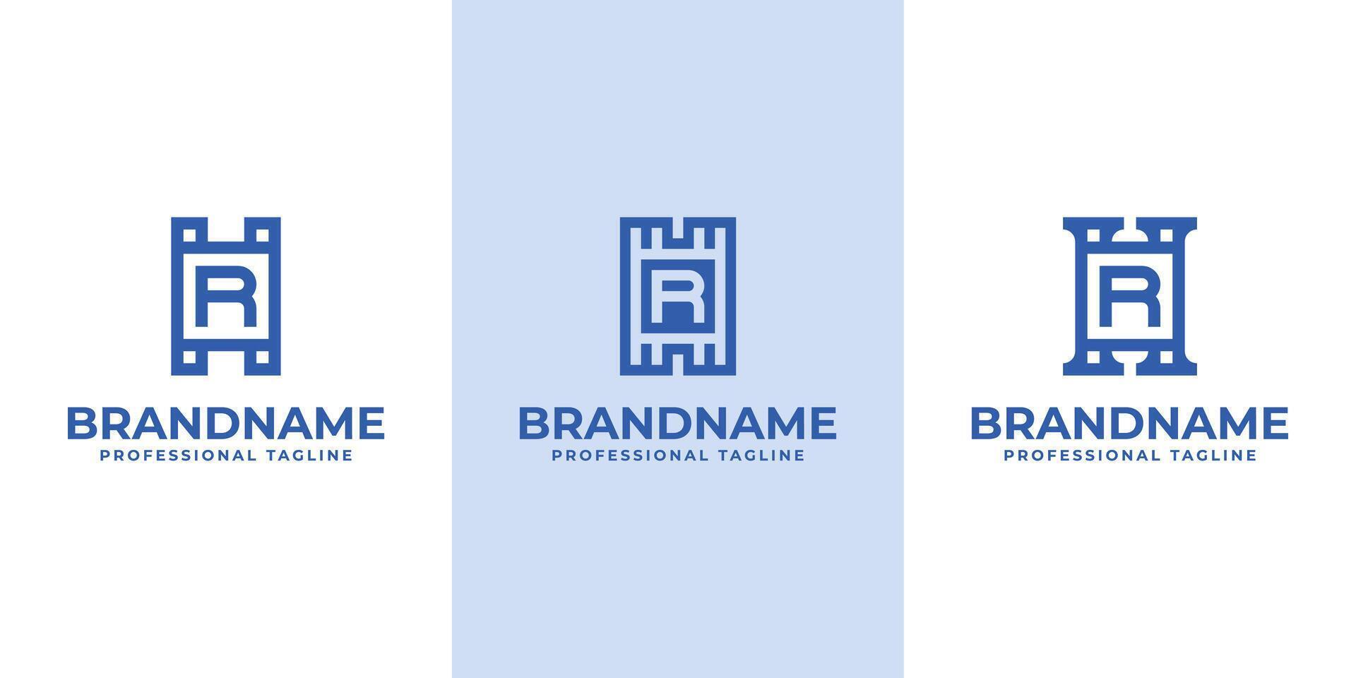 Modern Initials HR Logo, suitable for business with HR or RH initials vector
