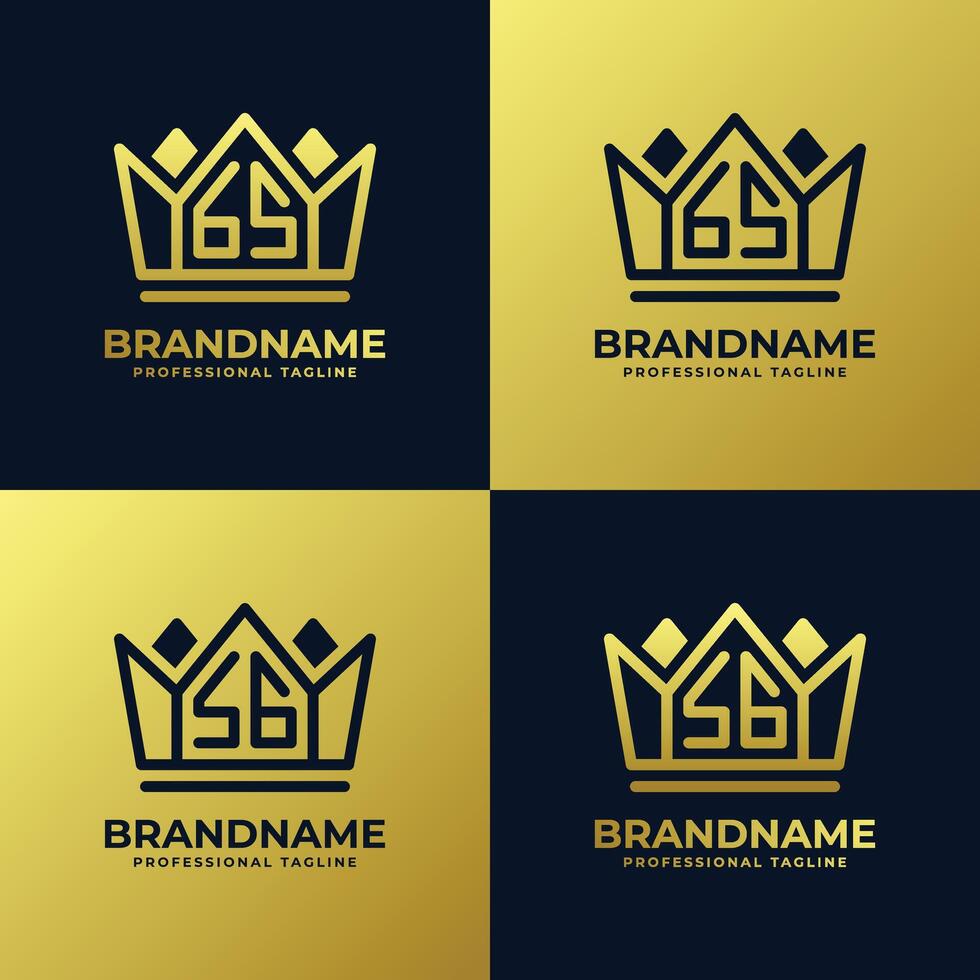 Letters SG and GS Home King Logo Set, suitable for business with SG and GS initials vector