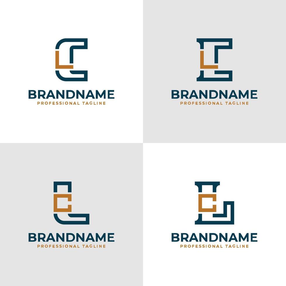 Elegant Letters CL and LC Monogram Logo, suitable for business with CL or LC initials vector