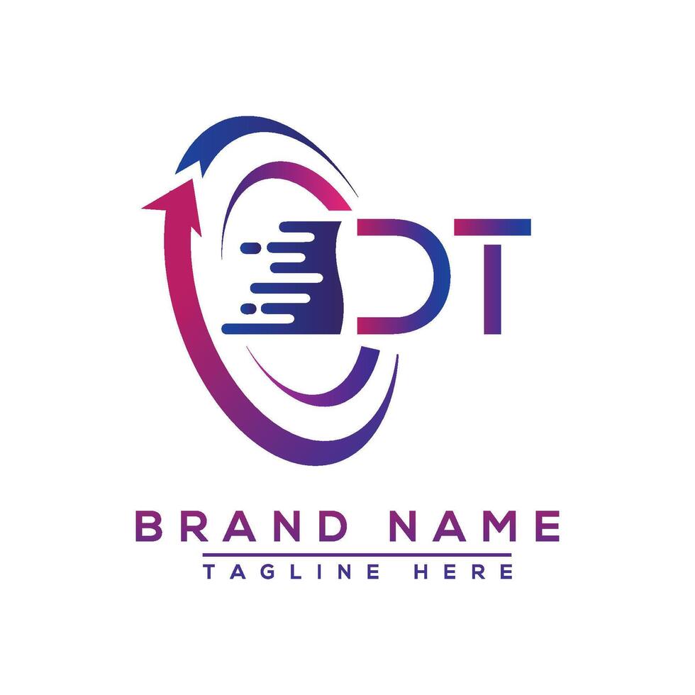 DT letter logo design. Vector logo design for business.