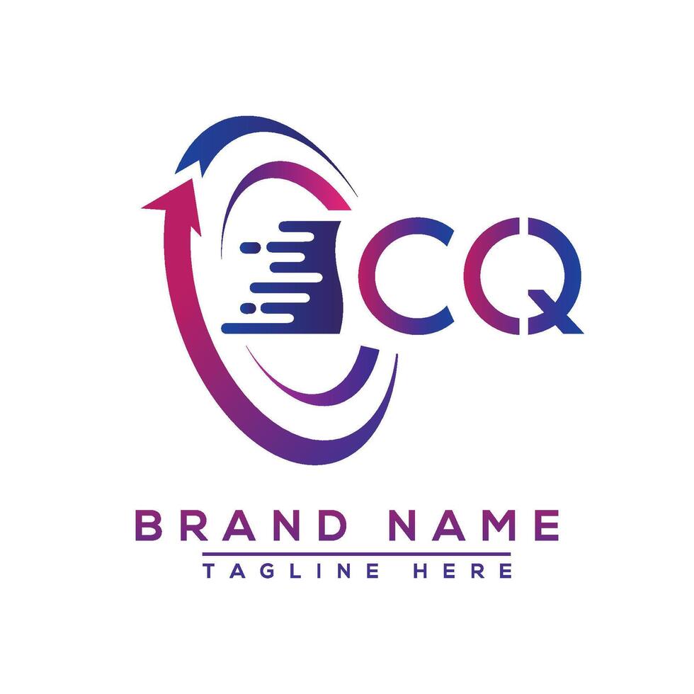 CQ letter logo design. Vector logo design for business.