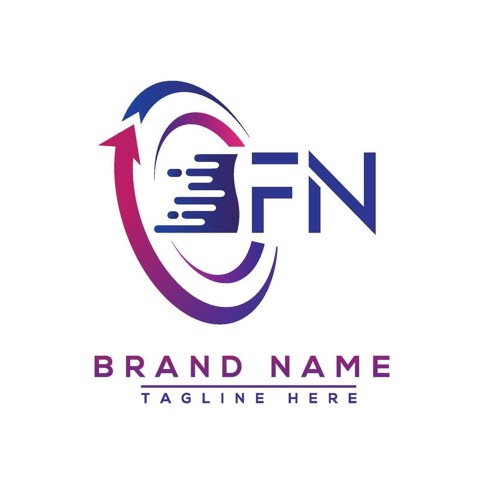 FN letter logo design. Vector logo design for business.