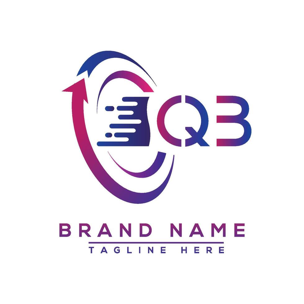 QB letter logo design. Vector logo design for business.
